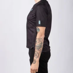 Maglia Jëuf Pro Gravel con zip - Nero