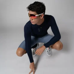 Maglia maniche lunghe Ale Pragma Color Block - Blu