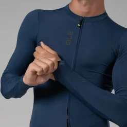 Maglia maniche lunghe Ale Pragma Color Block - Blu chiaro
