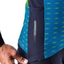 Maglia maniche lunghe Ale PRR Green Road - Blu giallo