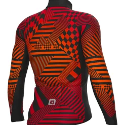 Maglia maniche lunghe Ale PR-S Checker - Rosso