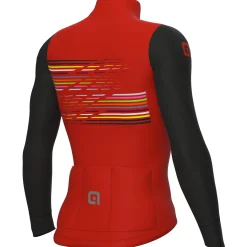 Maglia maniche lunghe Ale PR-S Logo - Rosso nero