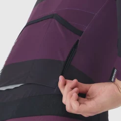Maglia maniche lunghe Cafe du Cycliste Constance - Viola