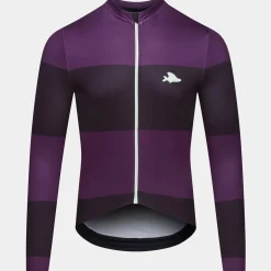 Maglia maniche lunghe Cafe du Cycliste Constance - Viola