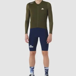 Maglia maniche lunghe Cafe du Cycliste Roxane - Verde