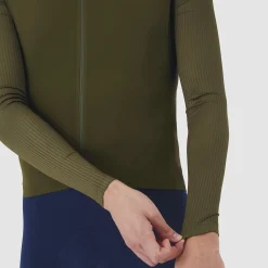 Maglia maniche lunghe Cafe du Cycliste Roxane - Verde