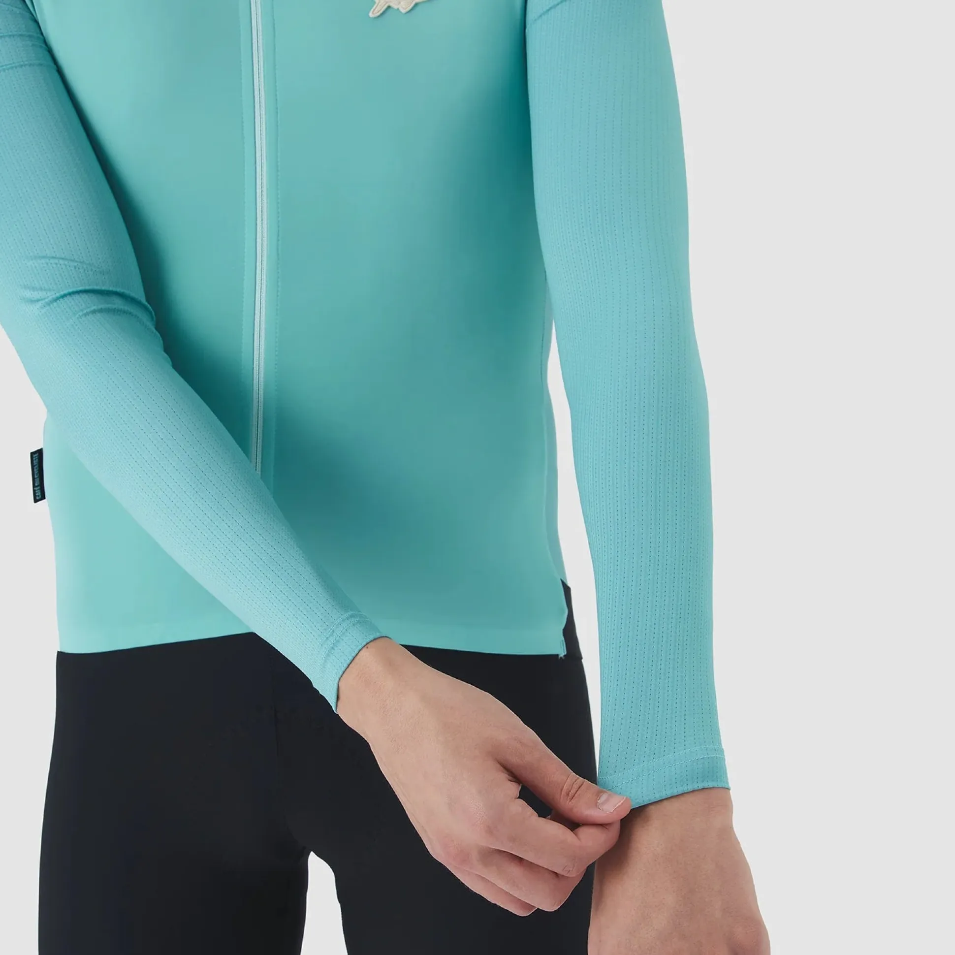 Maglia maniche lunghe Cafe du Cycliste Roxane - Azzurro