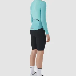 Maglia maniche lunghe Cafe du Cycliste Roxane - Azzurro