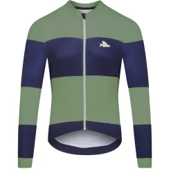 Maglia maniche lunghe Cafe du Cycliste Constance - Blu