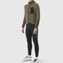 Maglia maniche lunghe Cafe du Cycliste Ingrid - Verde