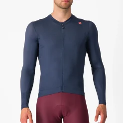 Maglia maniche lunghe Castelli Espresso - Blu