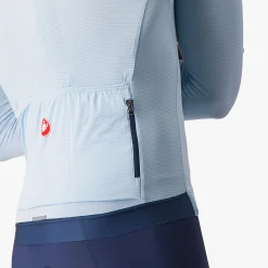 Maglia maniche lunghe Castelli Espresso - Azzurro