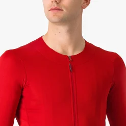 Maglia maniche lunghe Castelli Fly - Rosso