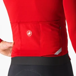 Maglia maniche lunghe Castelli Fly - Rosso