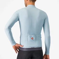 Maglia maniche lunghe Castelli Espresso Thermal - Azzurro