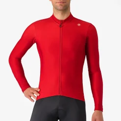 Maglia maniche lunghe Castelli Espresso Thermal - Rosso