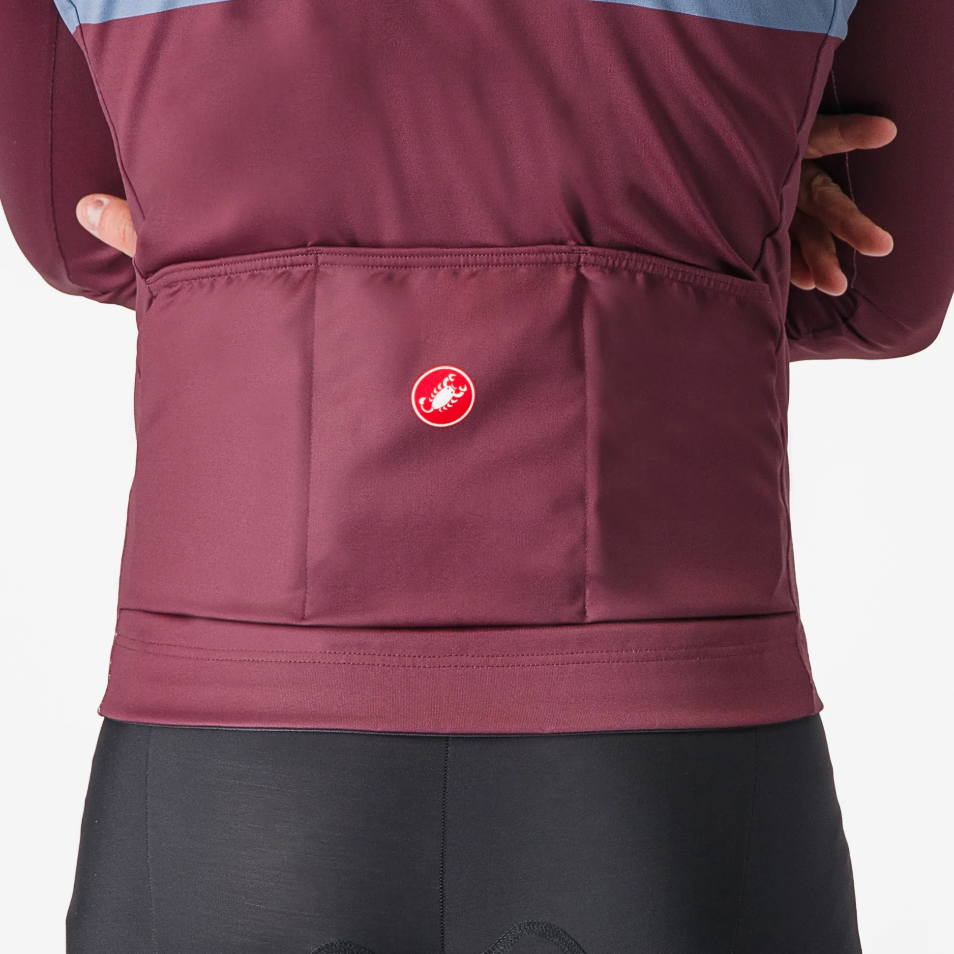 Maglia maniche lunghe Castelli Lineare - Bordeaux