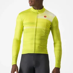 Maglia maniche lunghe Castelli Collapse - Giallo
