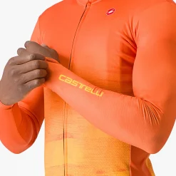 Maglia maniche lunghe Castelli Unlimited Thermal - Arancio