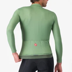 Maglia maniche lunghe Castelli Espresso Thermal - Verde chiaro