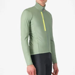 Maglia maniche lunghe Castelli Entrata - Verde giallo