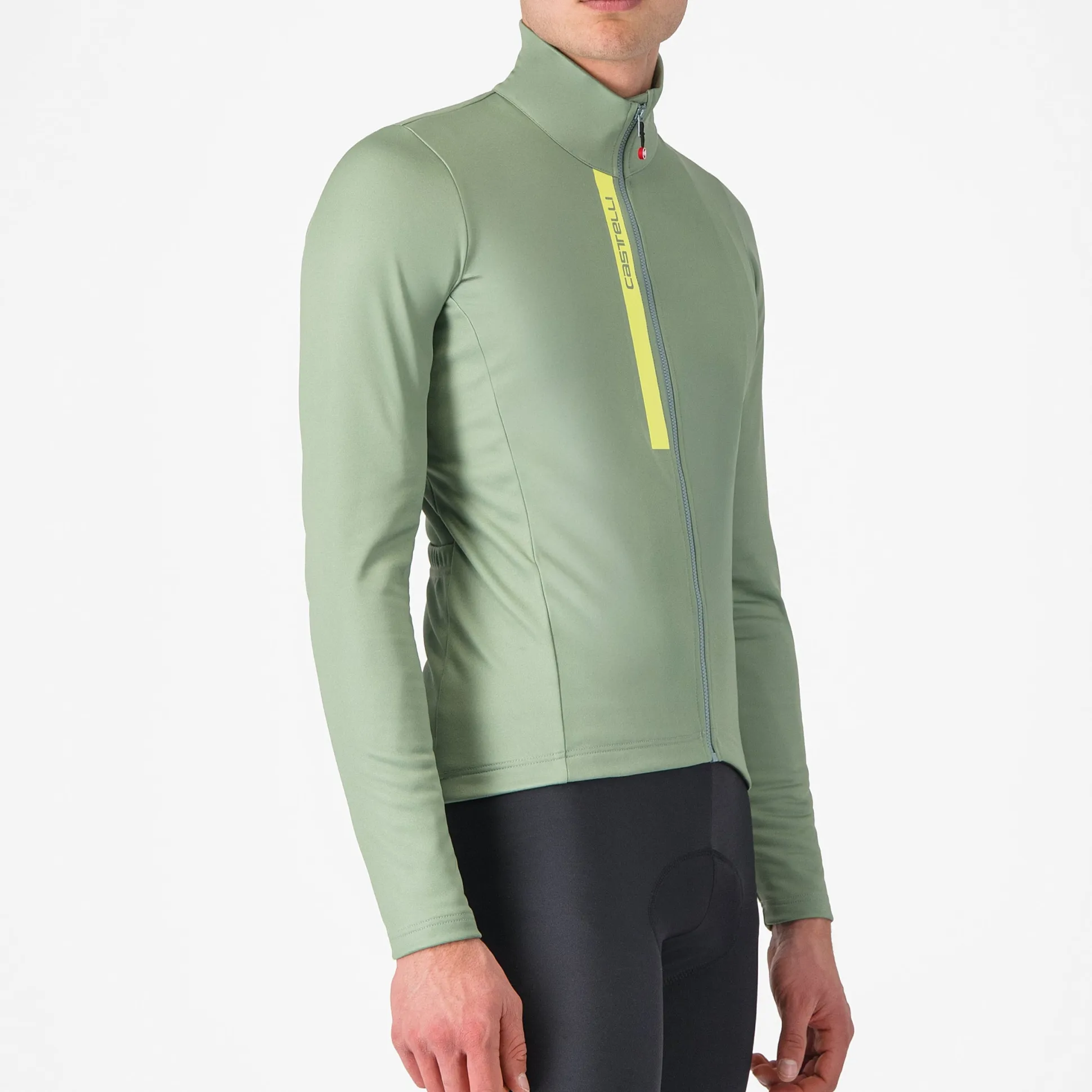 Maglia maniche lunghe Castelli Entrata - Verde giallo