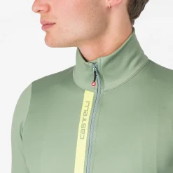 Maglia maniche lunghe Castelli Entrata - Verde giallo