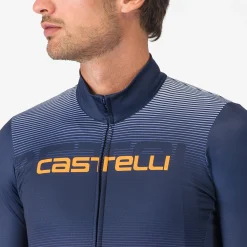 Maglia maniche lunghe Castelli Apice - Blu