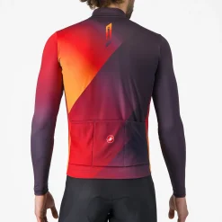 Maglia maniche lunghe Castelli Amplify - Rosso