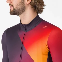 Maglia maniche lunghe Castelli Amplify - Rosso