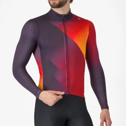 Maglia maniche lunghe Castelli Amplify - Rosso