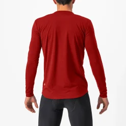 Maglia maniche lunghe Castelli Unlimited Merino - Rosso