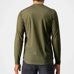 Maglia maniche lunghe Castelli Trail Tech Tee - Verde scuro