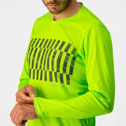 Maglia maniche lunghe Castelli Trail Tech Tee - Verde