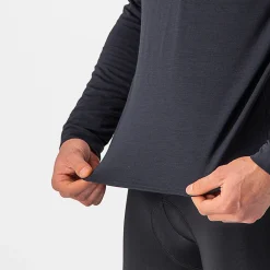 Maglia maniche lunghe Castelli Unlimited Merino - Nero