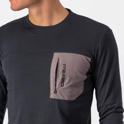 Maglia maniche lunghe Castelli Unlimited Merino - Nero