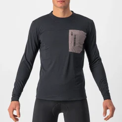 Maglia maniche lunghe Castelli Unlimited Merino - Nero