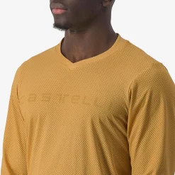 Maglia maniche lunghe Castelli Trail Tech Tee 2 - Giallo
