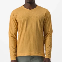 Maglia maniche lunghe Castelli Trail Tech Tee 2 - Giallo