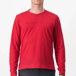 Maglia maniche lunghe Castelli Trail Tech Tee 2 - Rosso