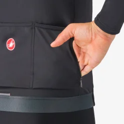 Maglia maniche lunghe Castelli Espresso Thermal - Nero