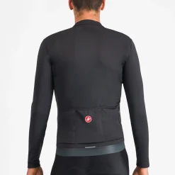 Maglia maniche lunghe Castelli Espresso Thermal - Nero