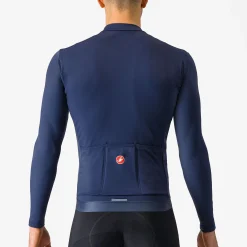 Maglia maniche lunghe Castelli Espresso Thermal - Blu