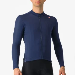 Maglia maniche lunghe Castelli Espresso Thermal - Blu
