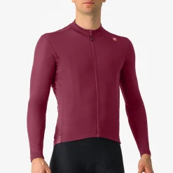 Maglia maniche lunghe Castelli Espresso Thermal - Bordeaux