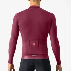Maglia maniche lunghe Castelli Espresso Thermal - Bordeaux