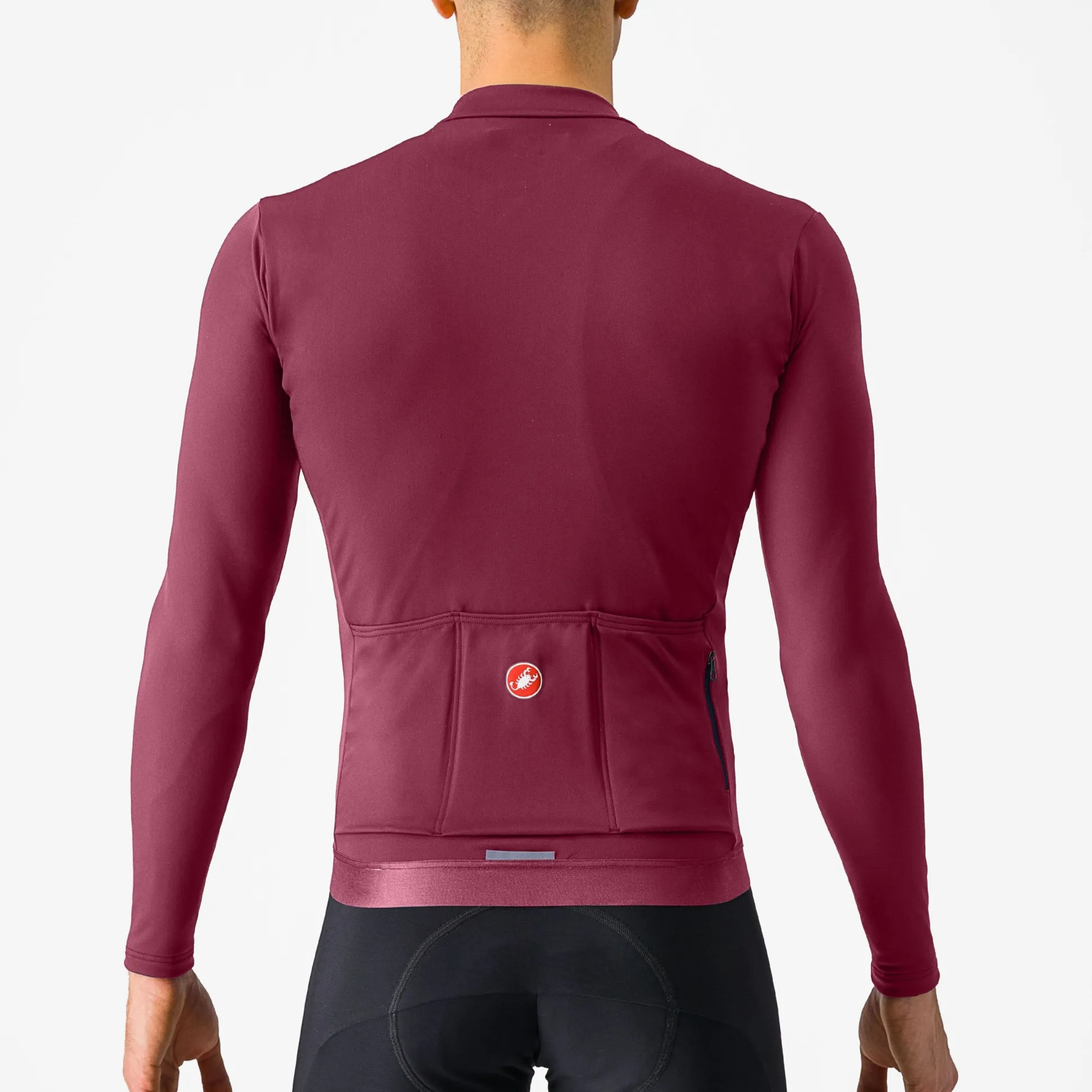 Maglia maniche lunghe Castelli Espresso Thermal - Bordeaux