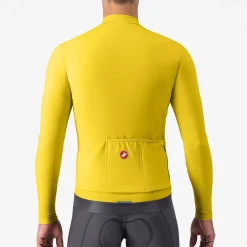 Maglia maniche lunghe Castelli Espresso Thermal - Giallo chiaro
