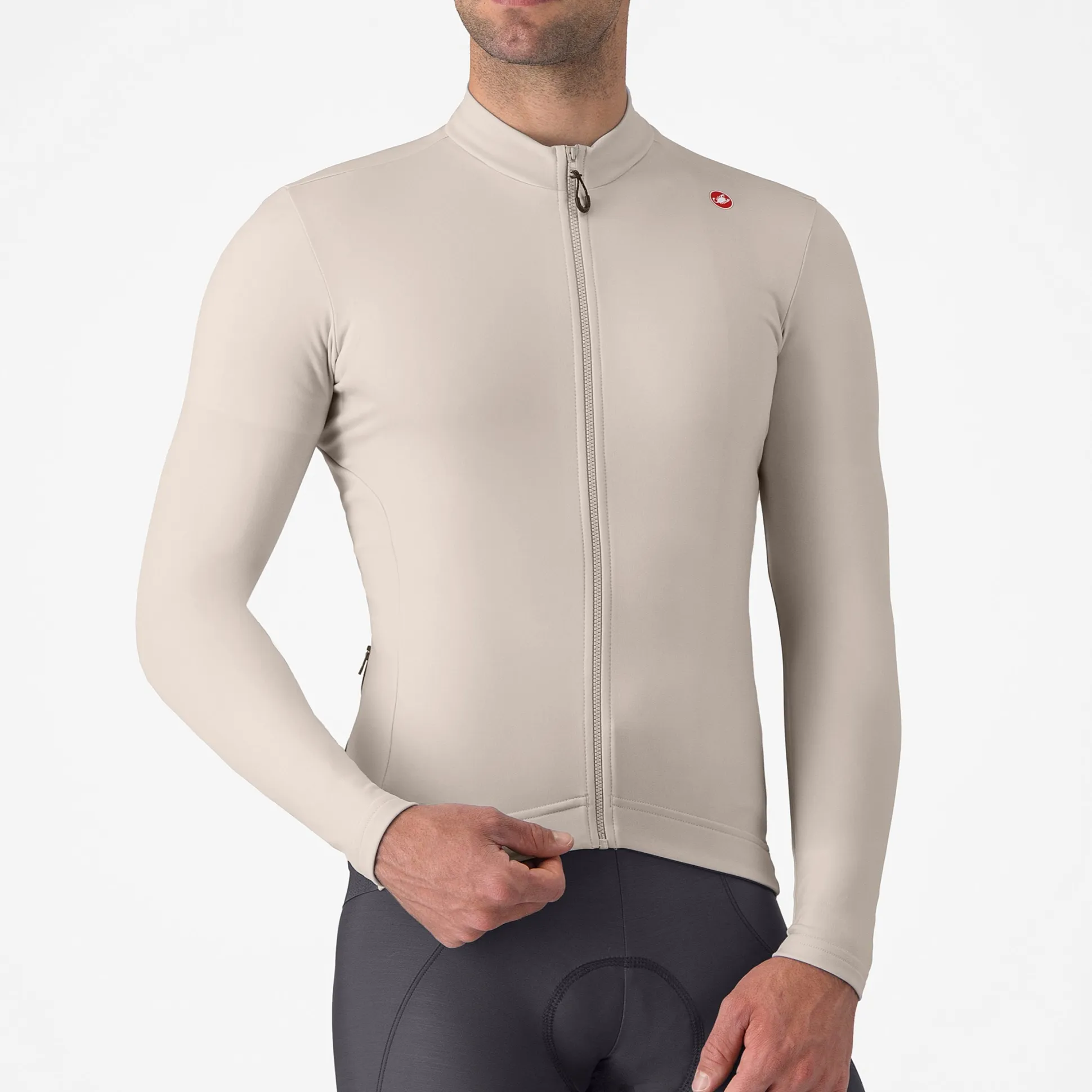 Maglia maniche lunghe Castelli Espresso Thermal - Beige