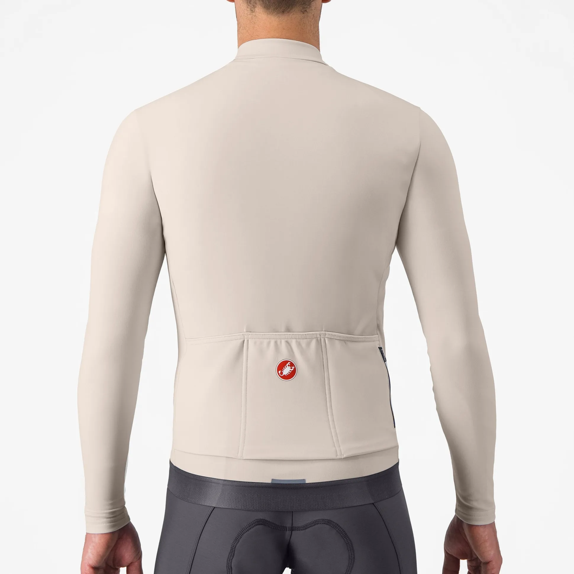 Maglia maniche lunghe Castelli Espresso Thermal - Beige